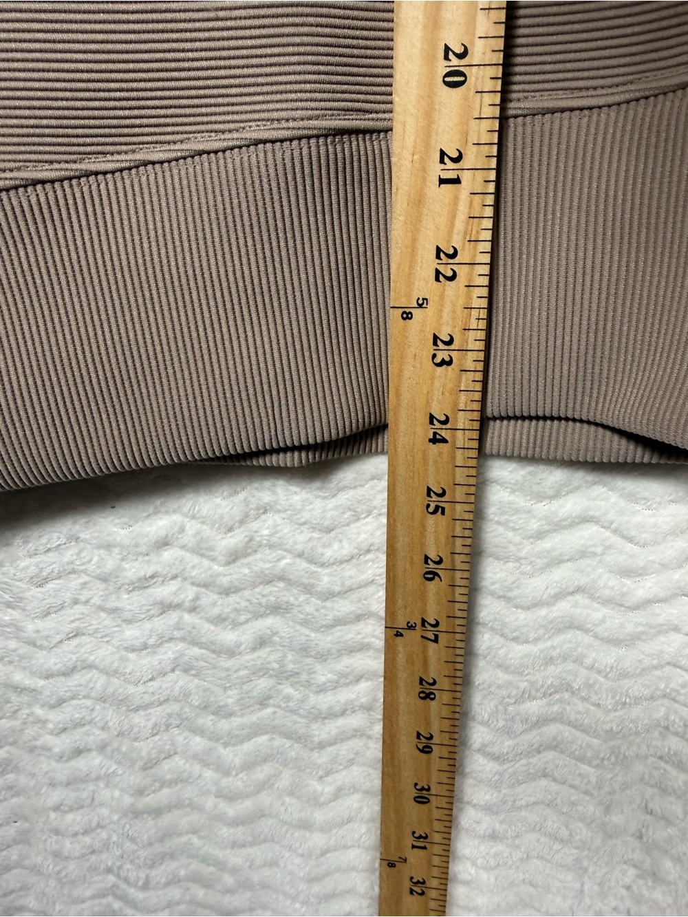 Zenana Outfitters Taupe Ribbed Neck Lounge Top & Bottom. Size Large 🧡 - Picture 9 of 17